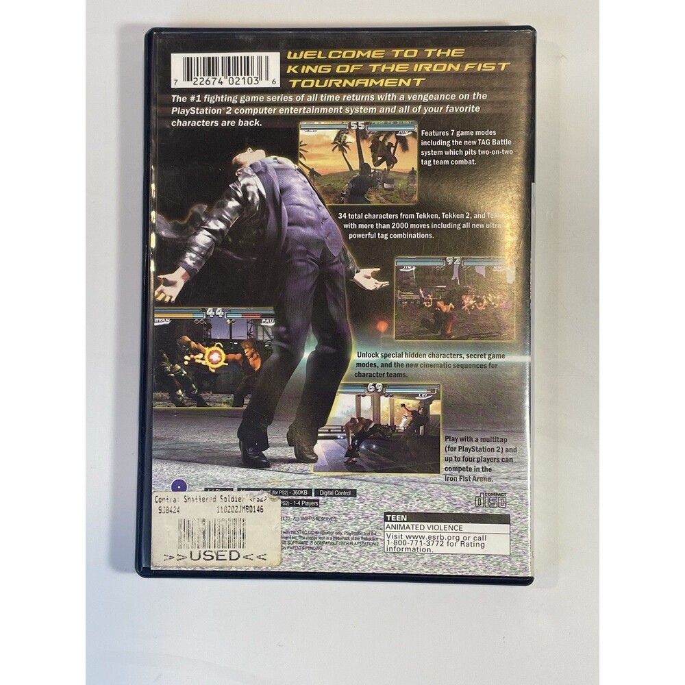 Tekken Tag Tournament PlayStation 2 PS2 CIB w/ Manual TESTED Blockbuster sticker - Picture 2 of 3